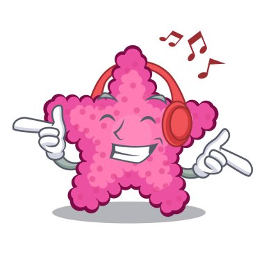 Müzik oyuncak pembe denizyıldızı karakter tablo dinleme