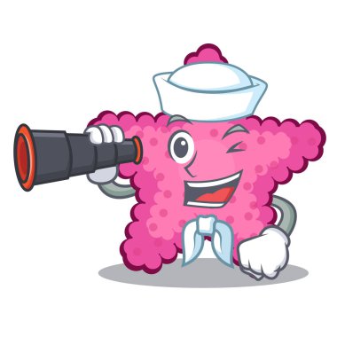 Binoküler oyuncak pembe yıldız balığı ile Sailor karakter tablosu