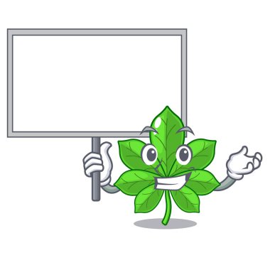 Karikatür içinde izole tahta at kestanesi getirin