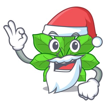 Karikatür tencere Santa at kestane