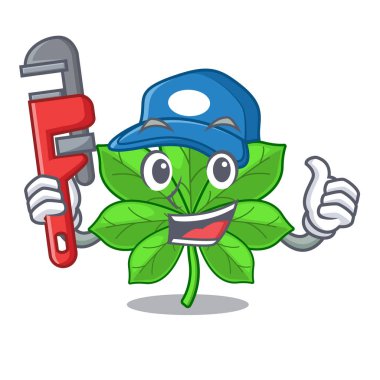 Karikatür tencere tesisatçı at kestane