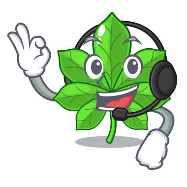 Karikatür tencere kulaklık at kestane ile