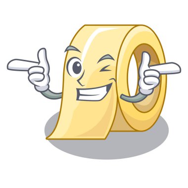 Karikatür masasının üstündeki Wink maskeleme bandı