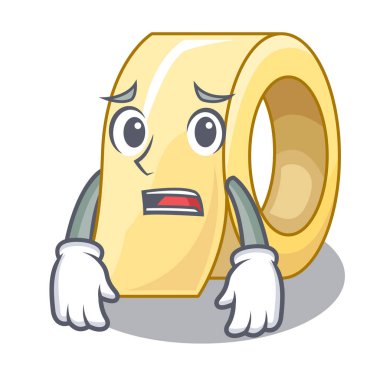 Maskot ile izole maskeleme teyp korkuyor