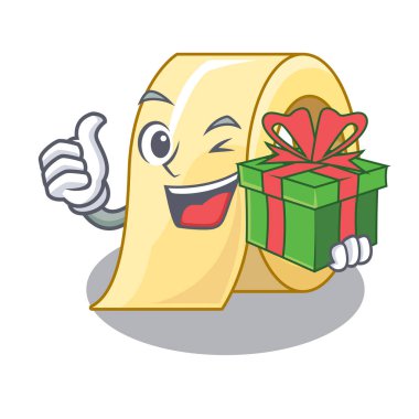 Maskot ile izole hediye maskeleme bandı ile