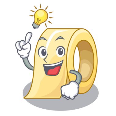 Bir karikatür kutusunda maskeleme kaseti bir fikir var