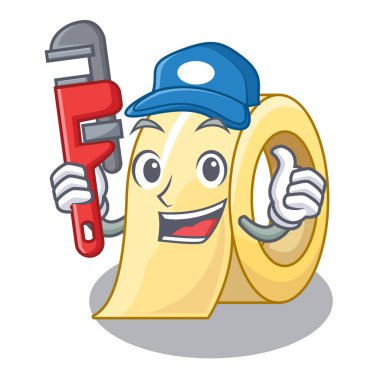 Bir karikatür kutusunda tesisatçı maskeleme bandı