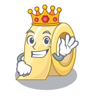 Bir karikatür kutusunda Kral maskeleme bandı