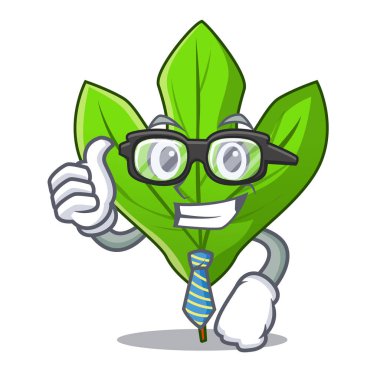 Karikatür kök işadamı Sassafras yaprak