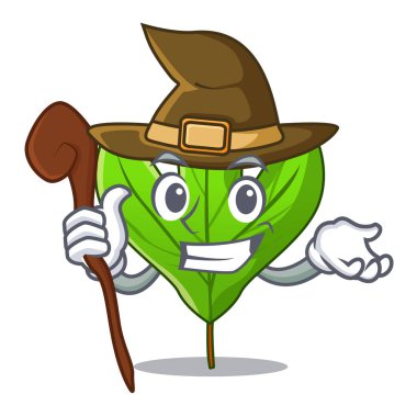 Maskot tencere Witch Sassafras yaprak