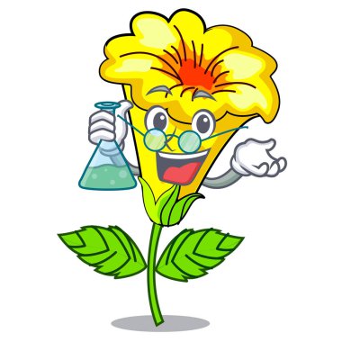 Profesör Allamanda çiçekler karakter kök sopa