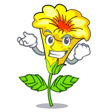 Başarılı Allamanda çiçekler karakter kök sopa