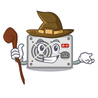 Cadı maskot güç kaynağı pc için sopa