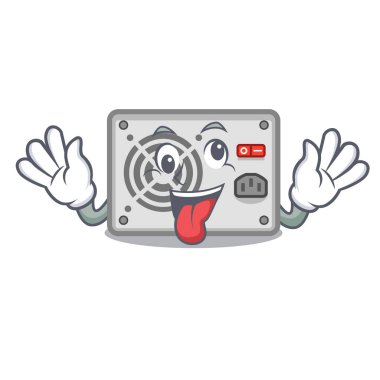 Deli çizgi film güç kaynağı bilgisayardaki