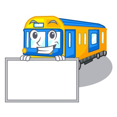 Yönetim Kurulu metro treninin şekil karakter ile sırıtarak