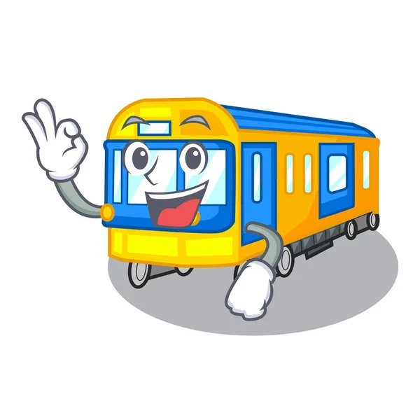Dobra zabawki pociągu metra w kształt maskotka — Wektor stockowy