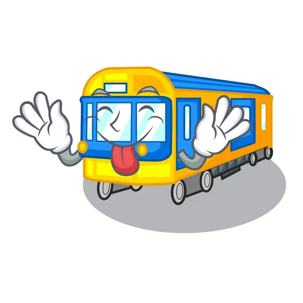 小型地下鉄出鉄道漫画の表の上 — ストックベクタ