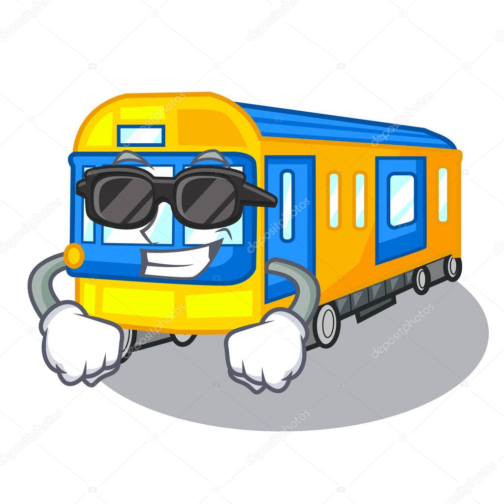 Super cool subway train toys in shape mascot