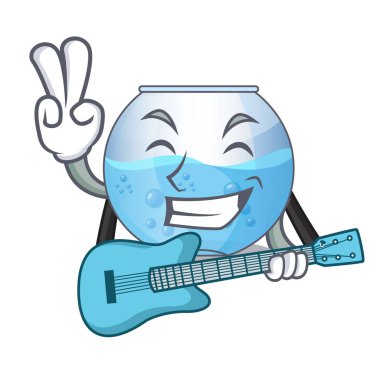 Gitar kase akvaryumda karakter şekli ile