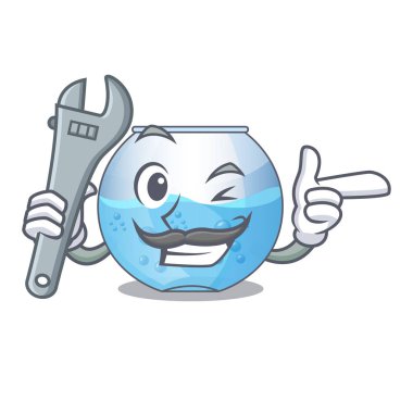 Mekanik minyatür kase akvaryum şekli Mascot