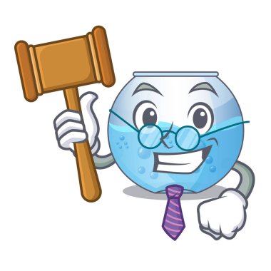 Yargıç minyatür kase akvaryum şekli Mascot