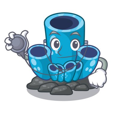 Doktor mavi sünger mercan şekli çizgi film