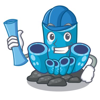 Mimar mavi sünger mercan karakter akvaryum