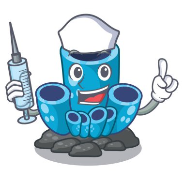 Hemşire mavi sünger mercan karakter akvaryum