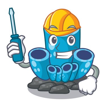 Otomotiv mavi sünger Mercan Denizi karikatür altında