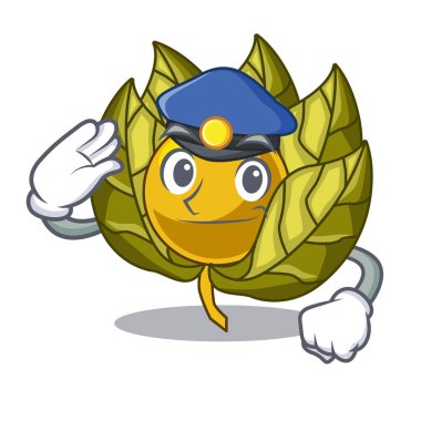 Polis physalis meyve bir karikatür kase