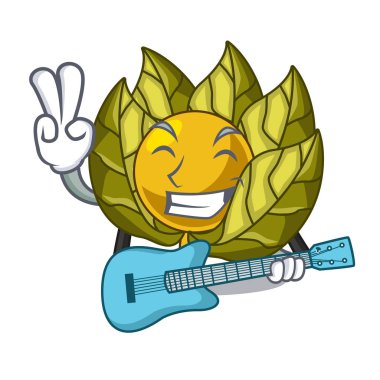 Karakter izole gitar physalis meyve ile