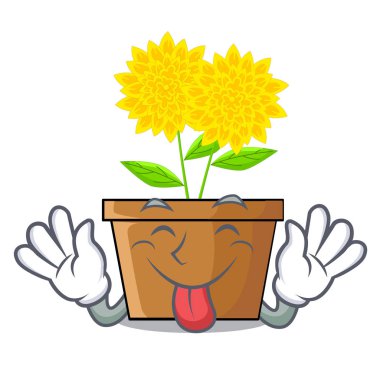 Yıldız Çiçeği çiçek karakter tencere dışarı dil