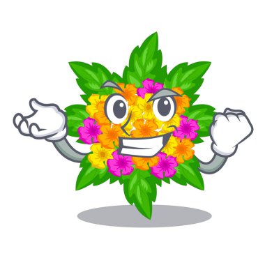 Başarılı lantana çiçek sopa karikatür kök üzerinde