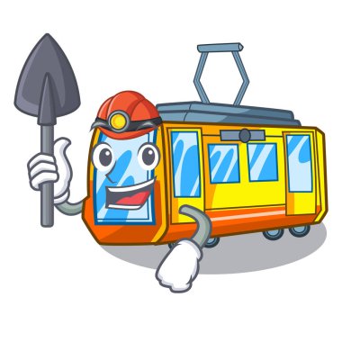 Şekil maskot madenci elektrikli tren oyuncakları