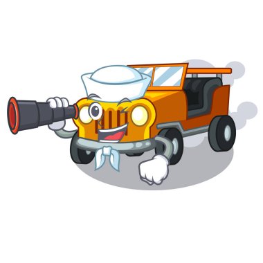 Şekil karakterinde binoküler Jeep Araba oyuncakları ile Sailor