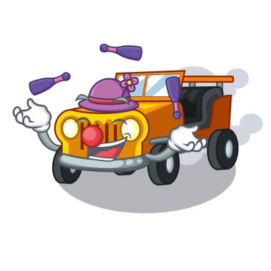 Ön merhametteki Jeep karikatür araba hokkabazlık