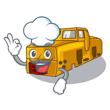 Şekil karakterleri Chef oyuncak lokomotif maden