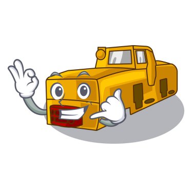 Bana Lokomotive maden karikatür oyuncak tablo üzerinde çağrı