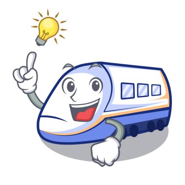 Bir fikir minyatür shinkansen karikatür şeklinde tren var