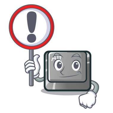 İle işareti karikatür şekil alt düğmesini