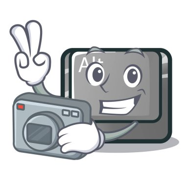 Fotoğrafçı alt karakter düğmesini klavye bağlı