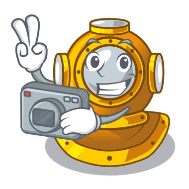 Fotoğrafçı dolaba Dalış kask karakter şekli