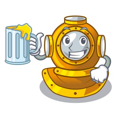 Dalış kask karakter dolaba suyu şekli ile