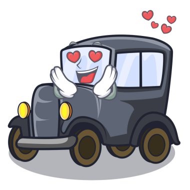 Aşk eski çizgi film arabada yan garajda