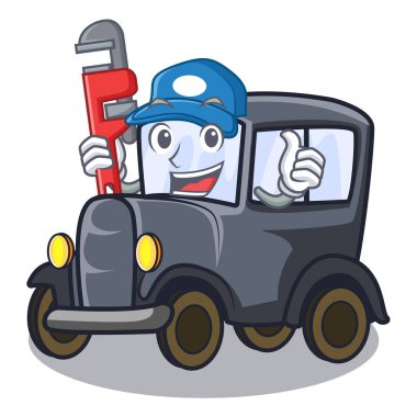 Tesisatçı eski minyatür araba şekli Mascot