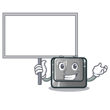 Karikatür şeklinde tahta ctrl düğme getir