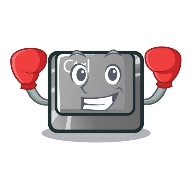 Boks ctrl düğme karikatür şeklinde