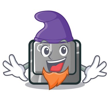 Elf ctrl düğme karikatür şeklinde