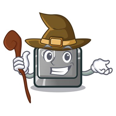 Bilgisayara bağlı cadı karakteri ctrl düğme