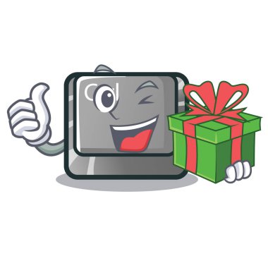 Bilgisayara bağlı Hediyelik karakteri ctrl düğme ile